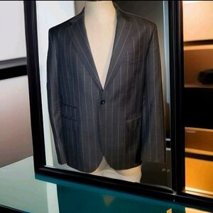 Gemelli Gray 2 Buttons Wool Suit 44R